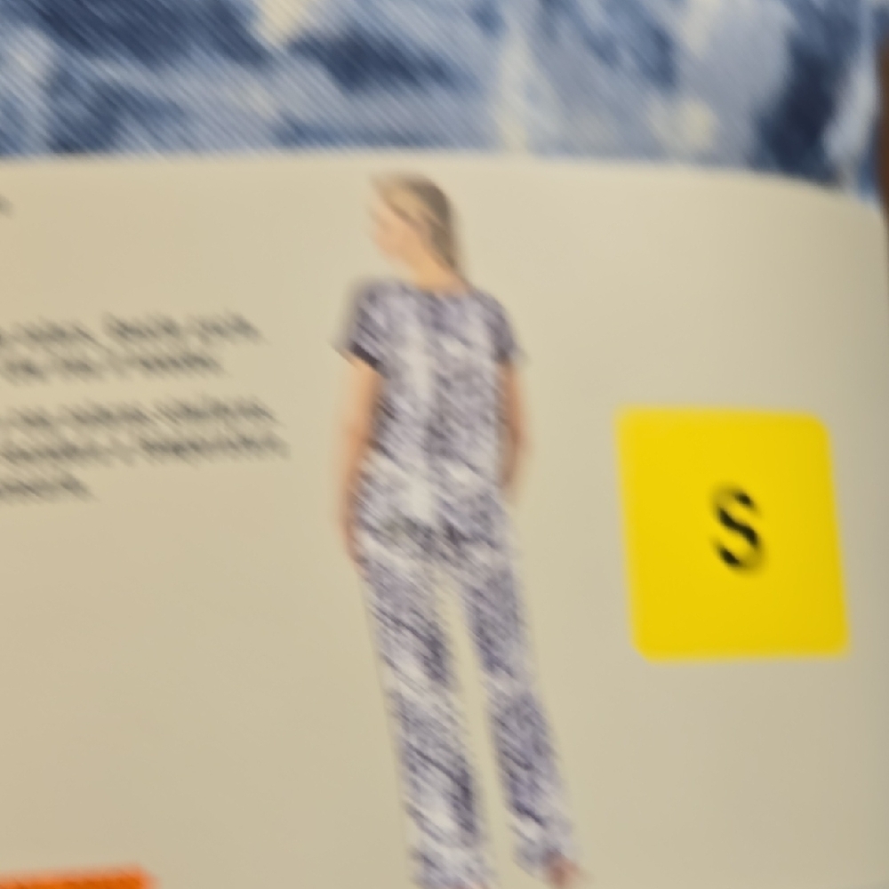 Lucky Brand Blue Tie-Dye 4 Pieces  Pajama Set - Picture 4 of 6